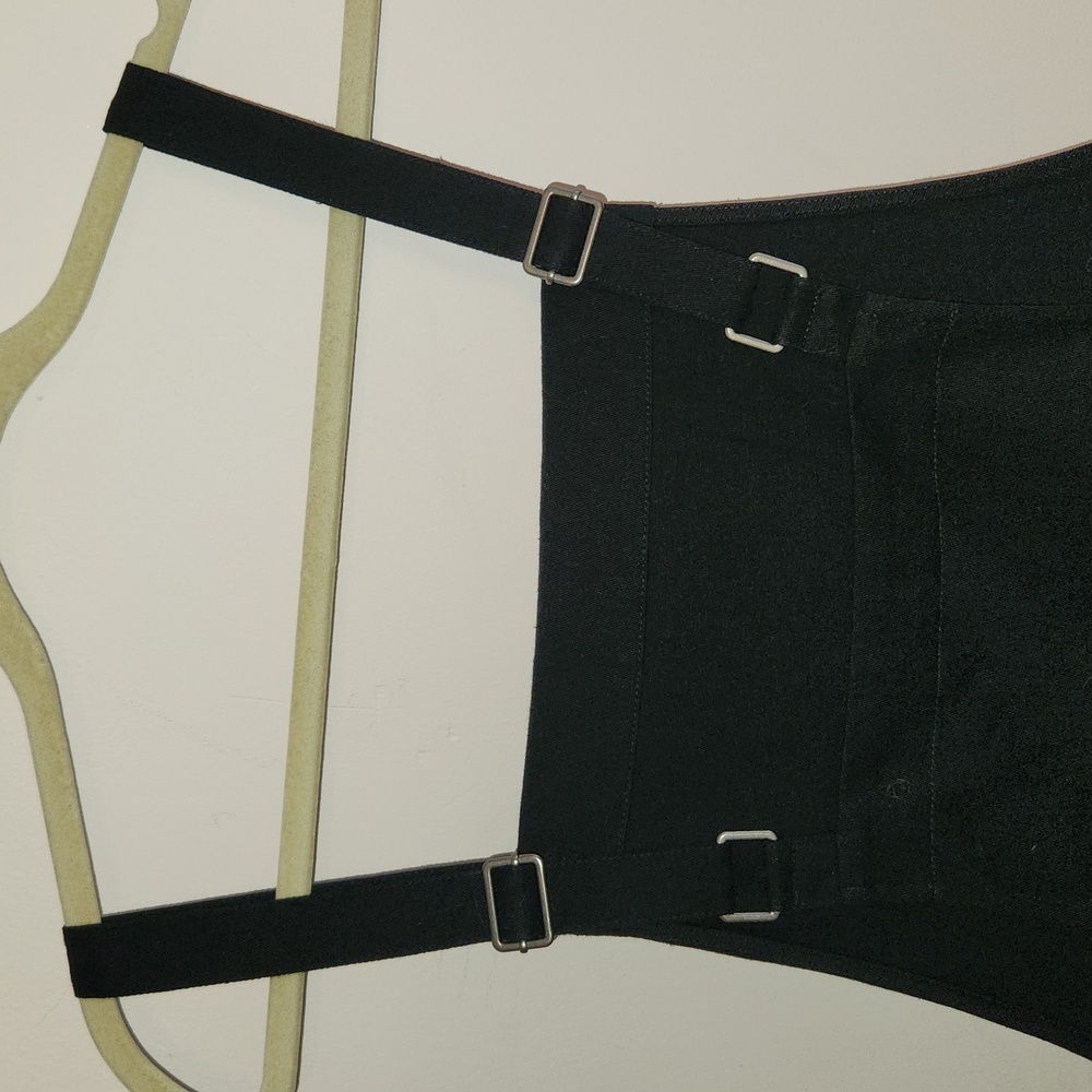 NWOT, Bridge & Burn Renee Dungaree Black Denim Overalls Dress sz L - Picture 5 of 10